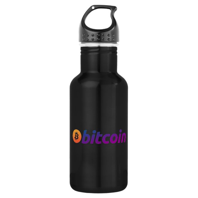 Garrafa Bitcoin Miami (Preto) (Frente)