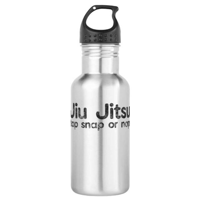 Garrafa BJJ Jiu Jitsu Brasil Bata no snap ou cochilo (Frente)