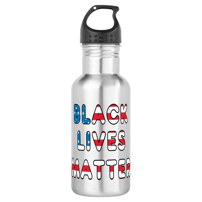 Garrafa Black Lives é importante BLM (Frente)