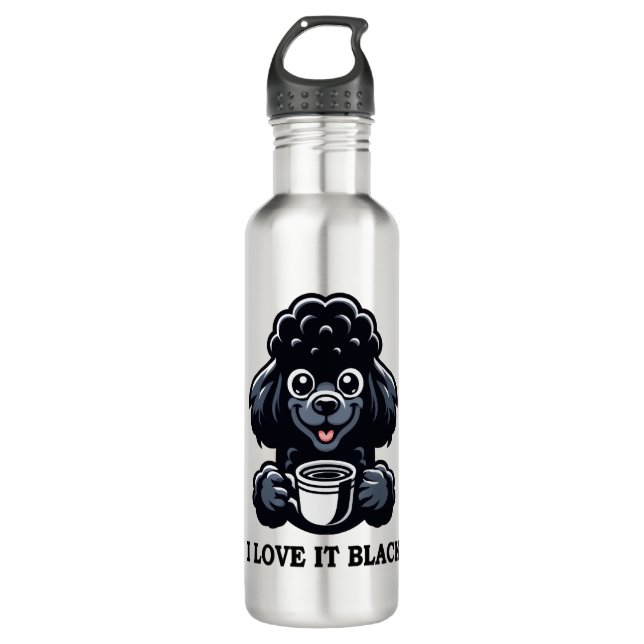 Garrafa Black Poodle ama café preto (Frente)