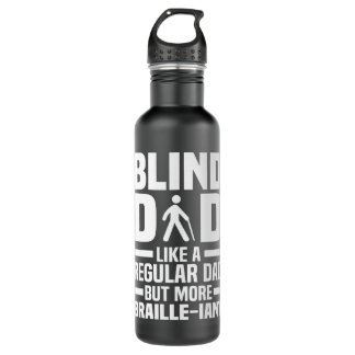 Garrafa Blind Dad - Braille Visually Impaired Blindless