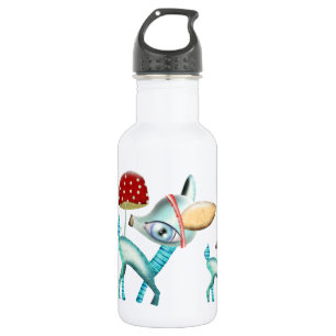 Garrafa Blue Baby Veer Red Mushroom Frasco de Liberdade
