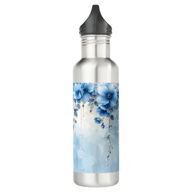 Garrafa Blue Flowers and Pearls Water Bottle (Esquerda)