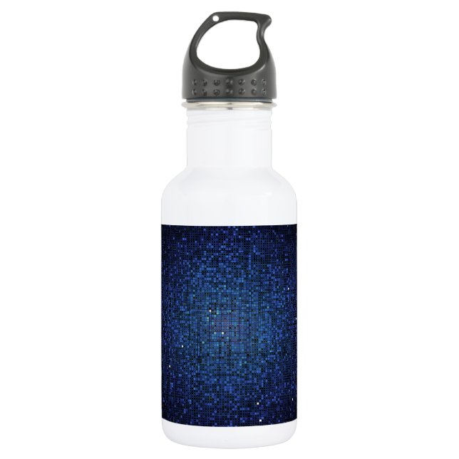Garrafa Blue Glitter Sequin Disco 32. oz. (Frente)