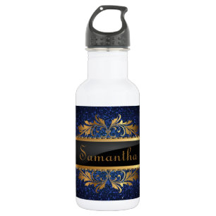 Garrafa Blue Glitter Sequin Disco 32. oz.