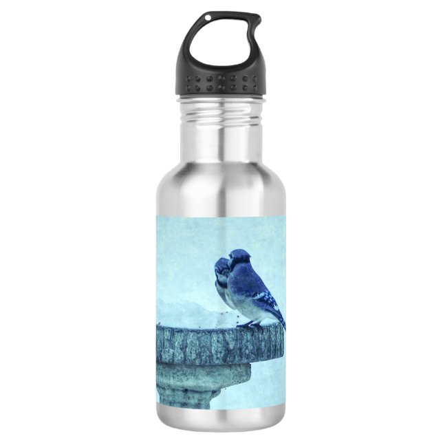 Garrafa Blue Jays Winter Feeding Painterless Steel (Frente)