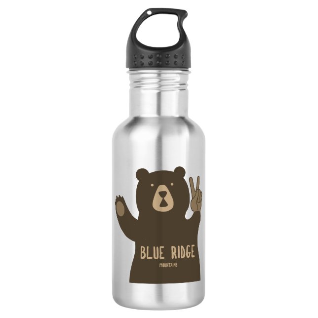 Garrafa Blue Ridge Mountains Peace Bear (Frente)