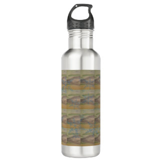 Garrafa Blue Snowflakes on the Seashore Water Bottle