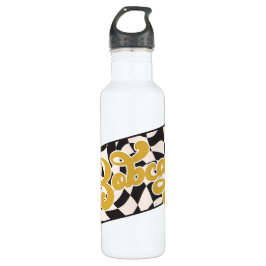 Garrafa Bobcats Checkerboard Water Bottle: Gold v2