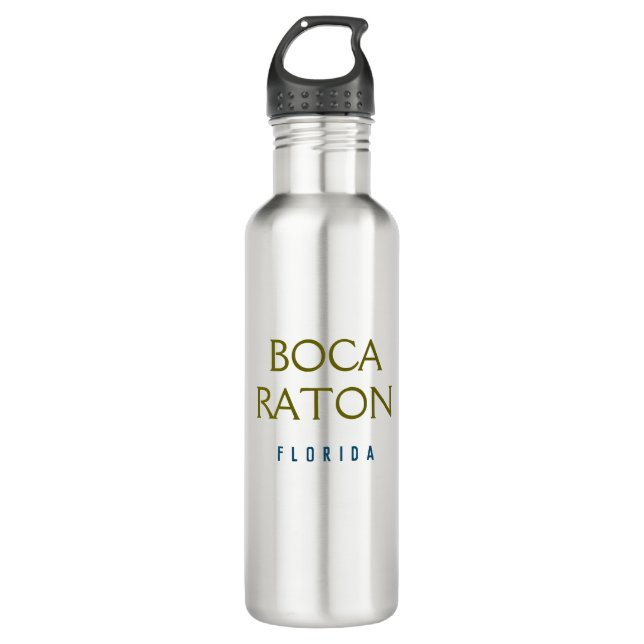 Garrafa Boca Raton Florida Water Bottle (Frente)