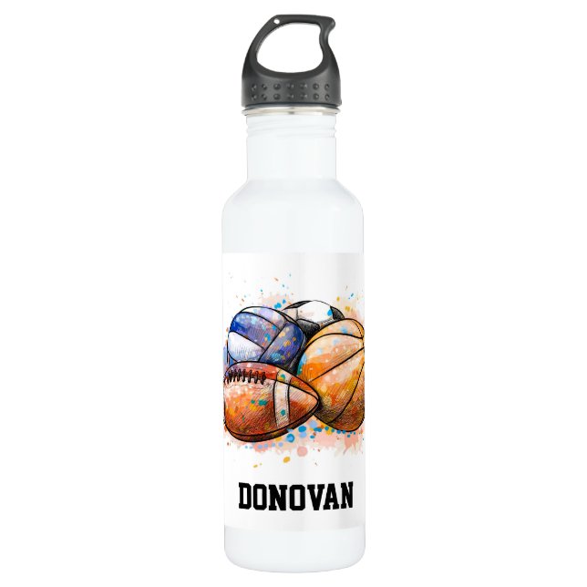 Garrafa Bolas de Esporte (Frente)