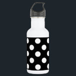 Garrafa Bolinhas brancas em preto<br><div class="desc">Bolinhas brancas em preto</div>