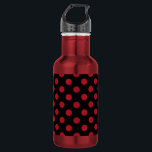 Garrafa Bolinhas vermelhas e pretas<br><div class="desc">Bolinhas vermelhas e pretas</div>