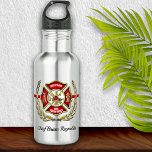 Garrafa Bombeiro Personalizado<br><div class="desc">Guarda-fogo,  garrafa de água personalizada. Perfeito para aniversários,  promoções,  graduação ou aposentadoria.</div>