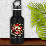 Garrafa Bombeiro Personalizado<br><div class="desc">Guarda-fogo,  garrafa de água personalizada. Perfeito para aniversários,  promoções,  graduação ou aposentadoria.</div>