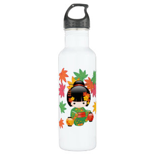 Garrafa Boneca de Kokeshi da queda - menina de gueixa