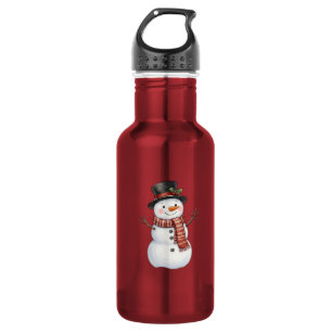 Garrafa Boneco de Neve Feliz
