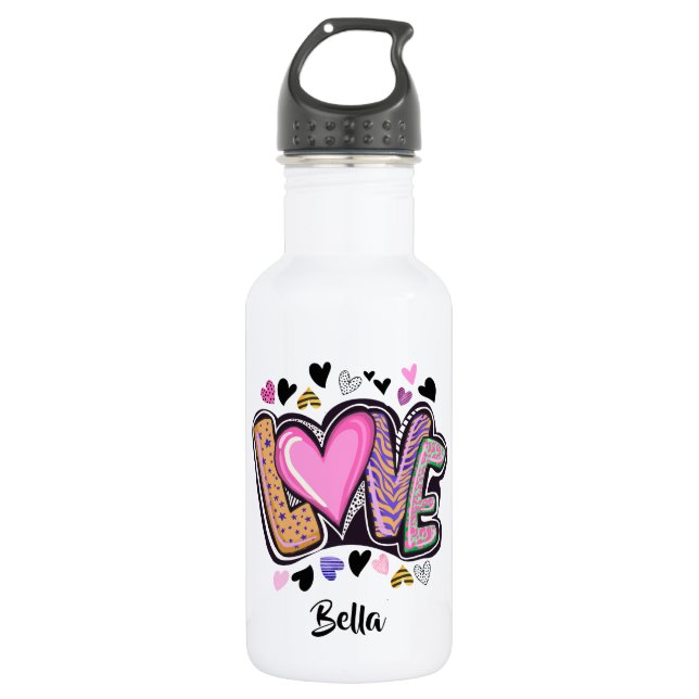 Garrafa Bonita Artsy LOVE - Dia do Namorados (Frente)