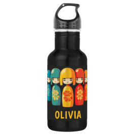 Garrafa Bonitas bonecas Kokeshi japonesas