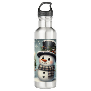 Garrafa Bonito boneco de Natal/Neve de inverno