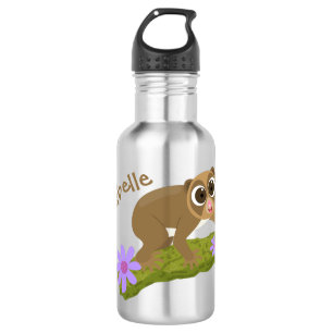 Garrafa Bons e felizes loris em desenhos animados