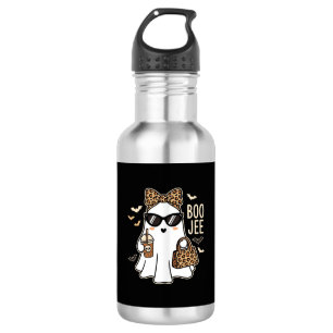 Garrafa Boo Jee Fantasma Fofo Design de Leopardo de Hallow