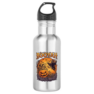 Garrafa Booyah Halloween Abóbora Ceifador Lua Laranja_1