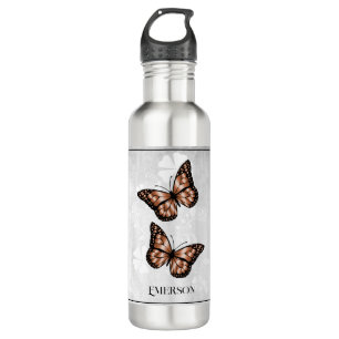 Garrafa Borboleta De Cobre Personalizada