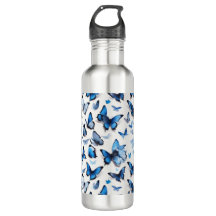 Borboletas azul vibrantes