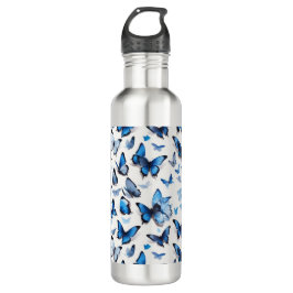 Garrafa Borboletas azul vibrantes