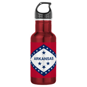 Garrafa Botão de Liberdade para Bandeira do Arkansas