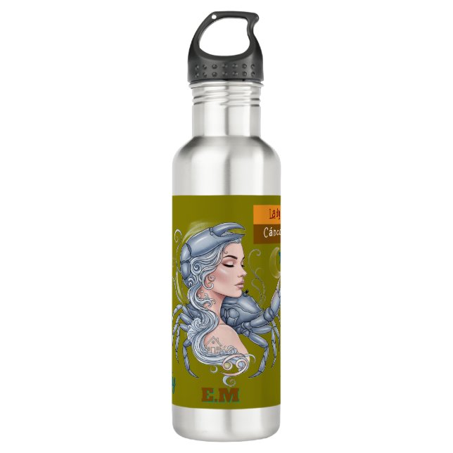 Garrafa Botella Lady Cáncer – Hidratación con estilo (Frente)