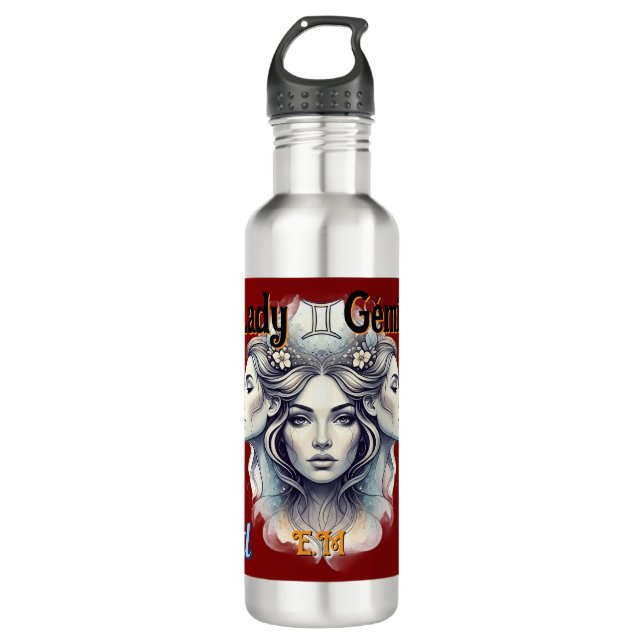 Garrafa Botella Lady Géminis – Hidratación con estilo (Frente)