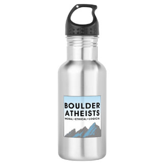 Garrafa Boulder Atheists Logo Stainless Steel Water Bottle