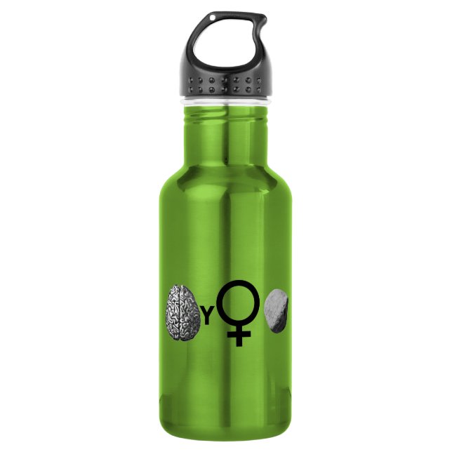 Garrafa Brainy Girls Rock! (Frente)