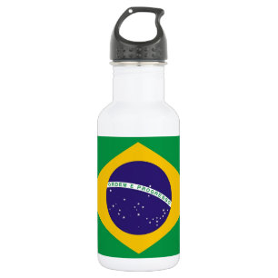 Garrafa brasileira da liberdade da bandeira