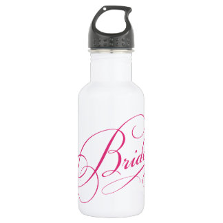 Garrafa BRIDE rosa para ser elegante cursivo personalizado