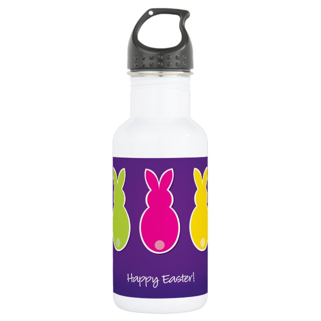 Garrafa Bright Easter Bunny Silhouette (Frente)