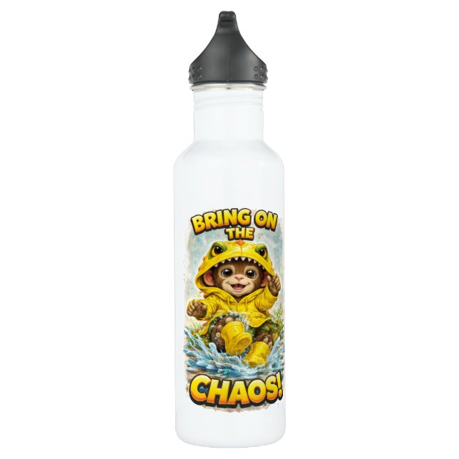 Garrafa Bring on the Chaos Cute Dino Water Bottle (Direita)