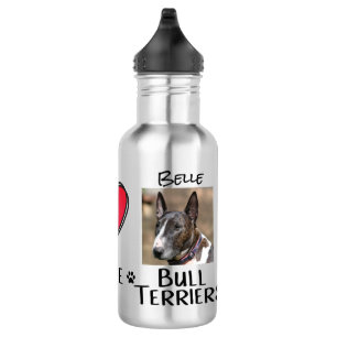 Garrafa Bull Terriers Paz Amor Amantes de Cães