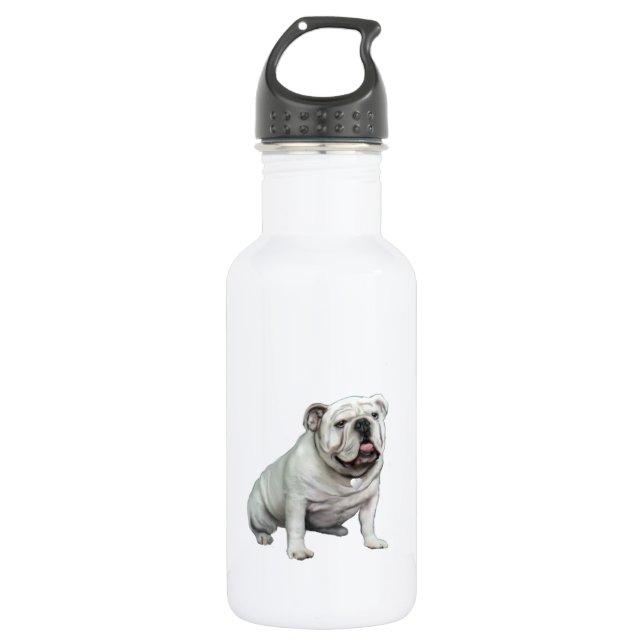 Garrafa Bulldog Inglês - Branco 1 (Frente)