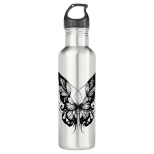 Garrafa Butterfly Wild Animal Nature Illustration Art Tatt