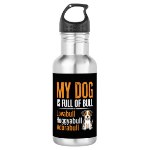 Garrafa Cachorro Engraçado Cheio de Design de Bobagem