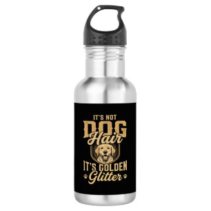 Garrafa Cachorro Retriever Dourado Engraçado Cabelo Brilho