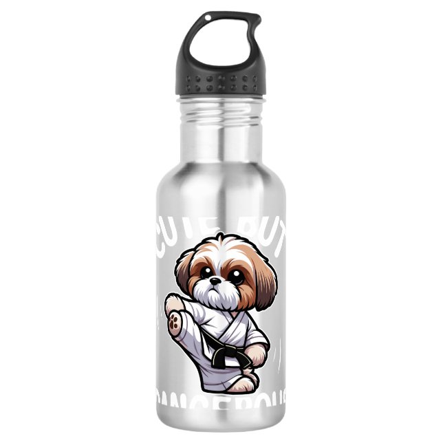 Garrafa Cachorro Shih-Tzu Engraçado (Frente)