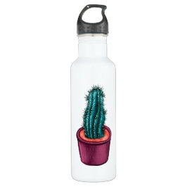 Garrafa Cactus Engraçado No Psicodélico Pote Estranho