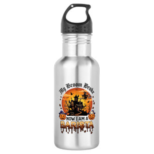Garrafa Café de Bruxa de Halloween com Batedeira Quebrada