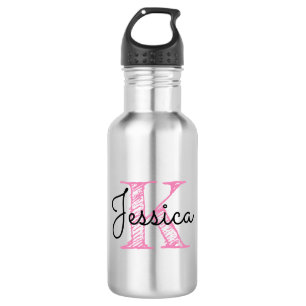 Garrafa Caligrafia Moderna Nome Estilo Manuscrito Monogram