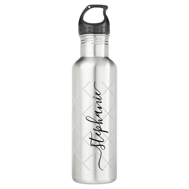 Garrafa Caligrafia personalizada esportes Nome Stainless S (Frente)
