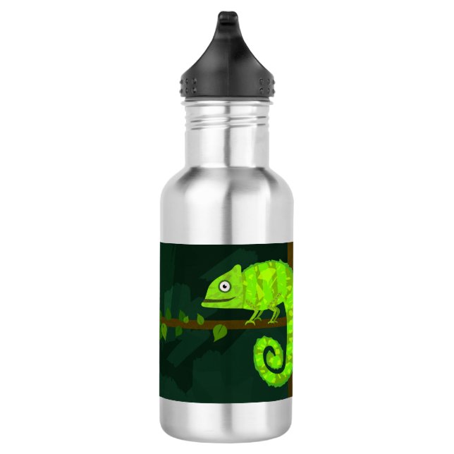 Garrafa Camaleão verde fofo (Direita)